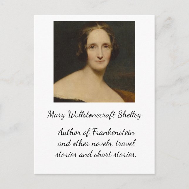 Mary Wollstonecraft Shelley[- Frankenstein Author Vykort (Framsida)