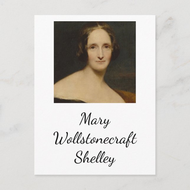 Mary Wollstonecraft Shelley[- Frankenstein Author Vykort (Framsida)