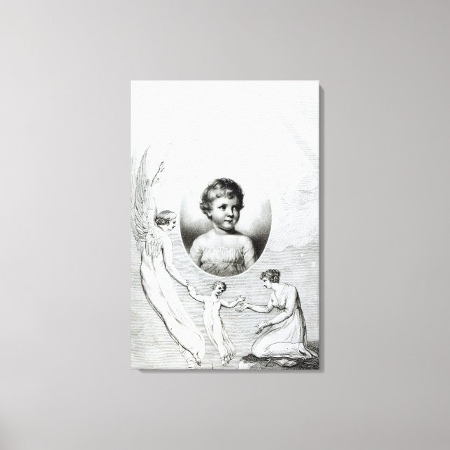 Mary Wollstonecraft Shelley som barn Canvastryck (Framsida)