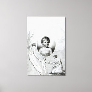 Mary Wollstonecraft Shelley som ett barn Canvastryck