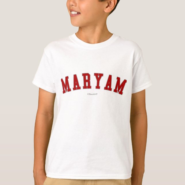 Maryam T Shirt (Framsida)
