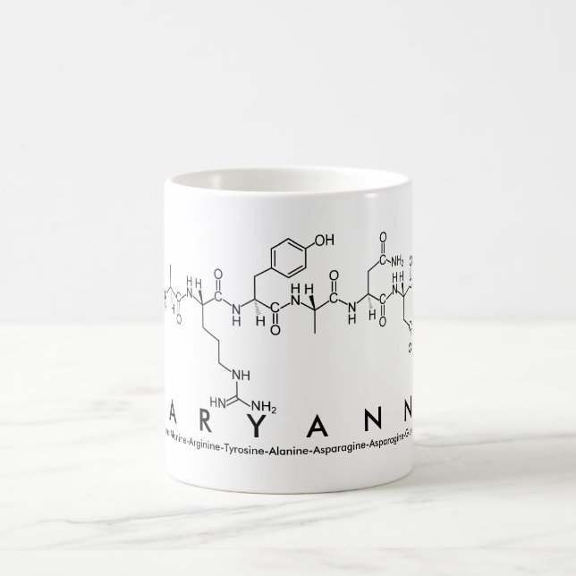 Maryanne peptide namn mugg (Center)