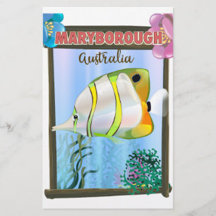 Maryborough Australia Tropic-reseaffisch Brevpapper