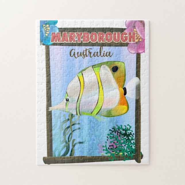 Maryborough Australia Tropic-reseaffisch Pussel (Vertikal)