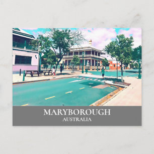 Maryborough land, Australien vintage resor Vykort