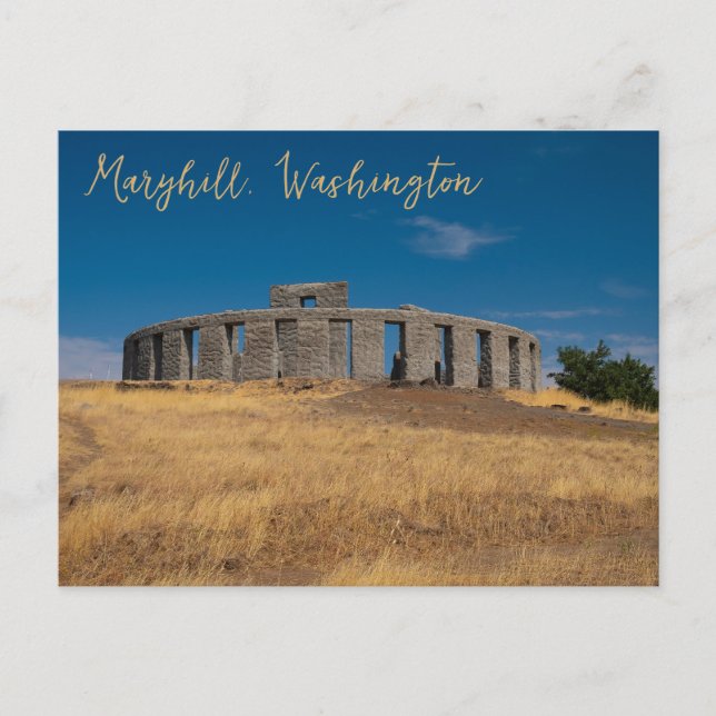Maryhill Washington Stonehenge Krigsmonument Vykort (Framsida)
