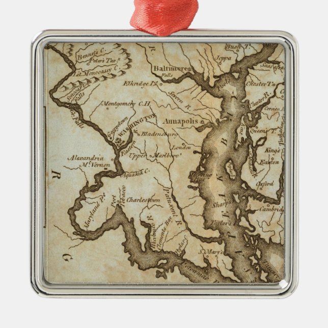 Maryland 4 julgransprydnad metall (Framsidan)