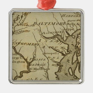 Maryland 5 julgransprydnad metall