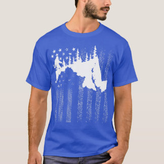 Maryland American Flagga T Shirt