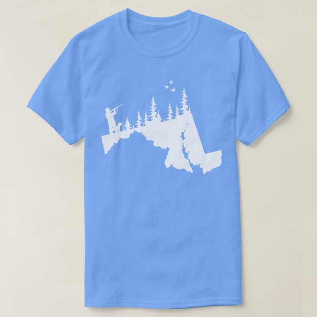 Maryland Anka Hunting Hund Gifts T Shirt (Design framsida)