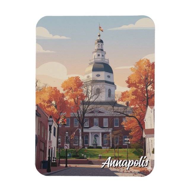 Maryland Annapolis Travel Magnet (Vertikal)