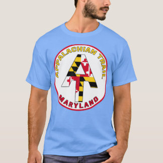 Maryland Appalachian Trail White Background med W T Shirt