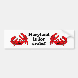 Maryland är för krabbor bildekal