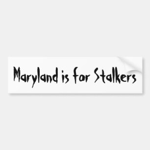 Maryland är för Stalkers Bildekal