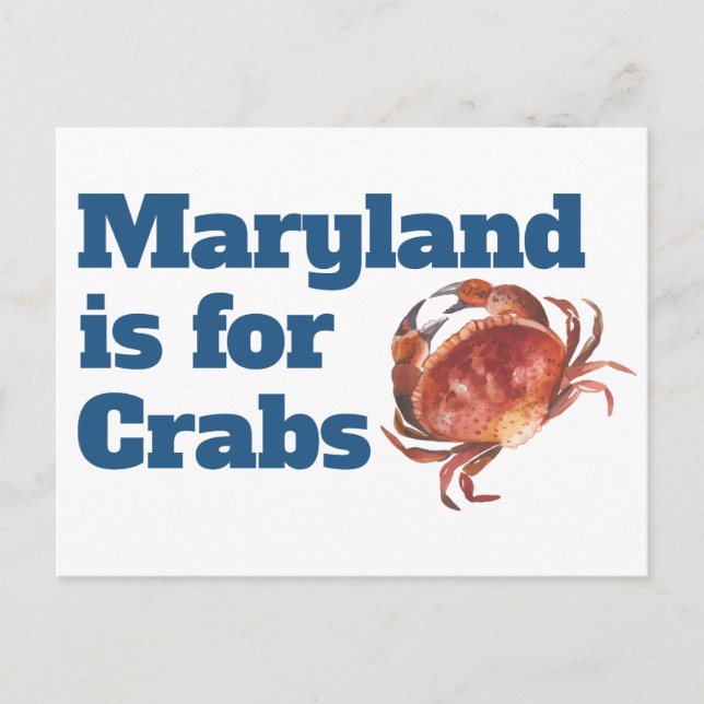 Maryland är till för Crabs Postcards Vykort (Framsida)