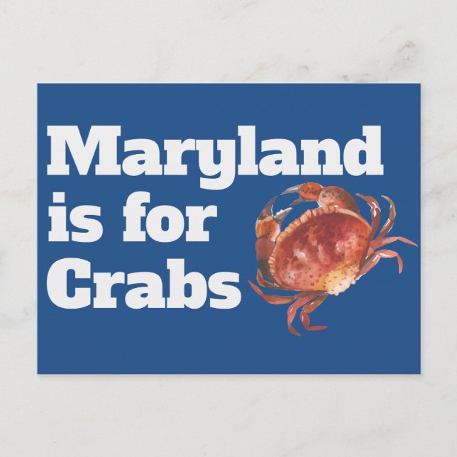Maryland är till för Crabs Postcards Vykort (Framsida)
