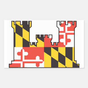 Maryland Army National Guard Ingenjör Sticker Rektangulärt Klistermärke