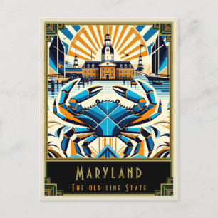 Maryland Art Deco Vykort