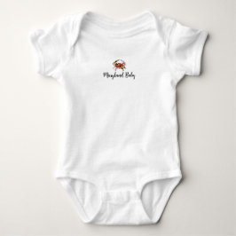 Maryland Baby med Crab Graphic Baby Bodydräkt T Shirt