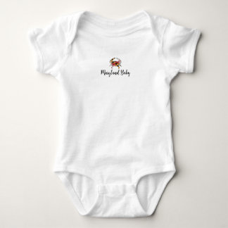 Maryland Baby med Crab Graphic Baby Bodydräkt T Shirt