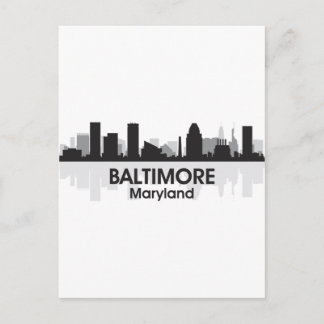 Maryland Baltimore Skyline Vykort