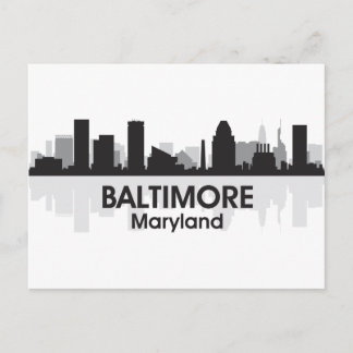 Maryland Baltimore Skyline Vykort