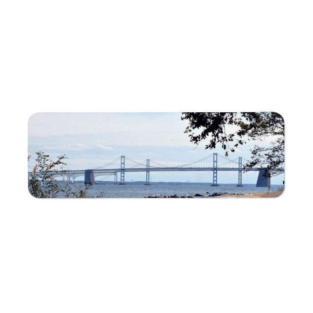 Maryland Bay Bridge-Returetiketter Returadress Etikett (Framsidan)