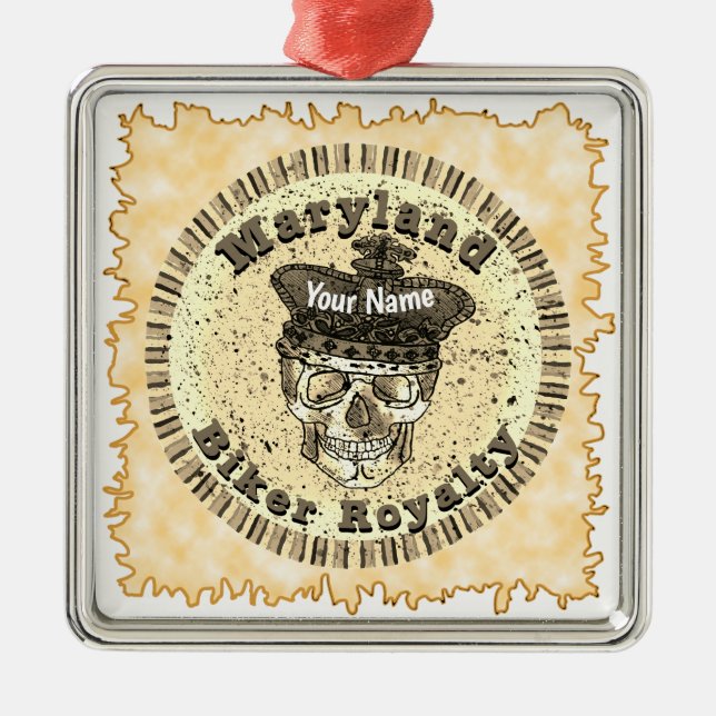 Maryland Biker  Julgransprydnad Metall (Framsidan)