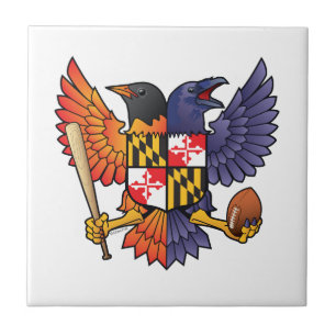 Maryland Birdland Vapensköld Kakelplatta