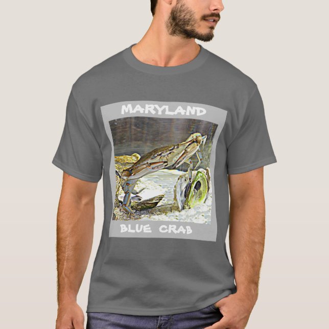 Maryland blåttkrabba t shirt (Framsida)
