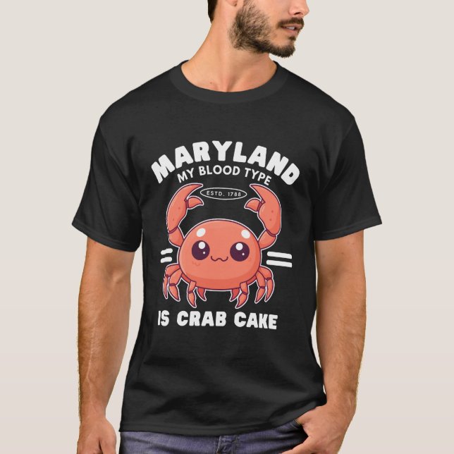 Maryland blood type t shirt (Framsida)