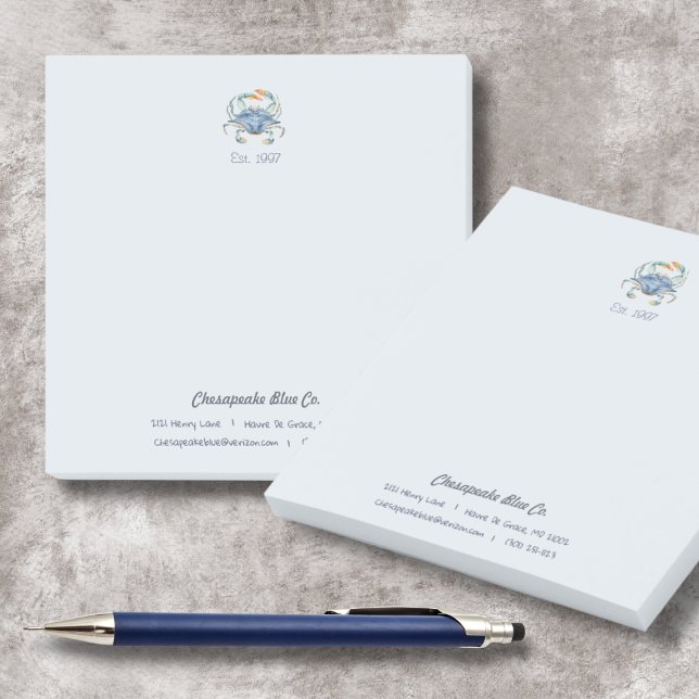 Maryland Blue Crab Anpassningsbar Business Post-it (Skapare uppladdad)