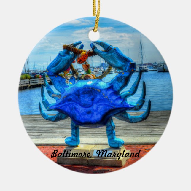 Maryland Blue Crab Ornament (Framsidan)