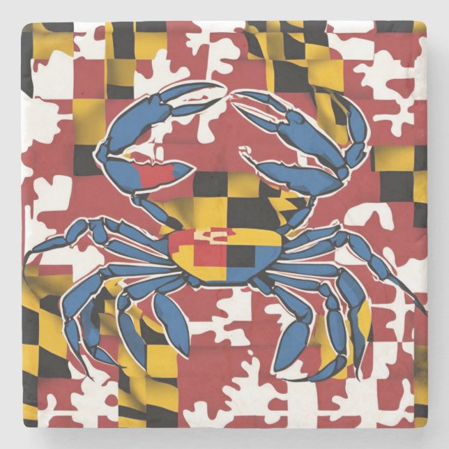 Maryland Blue Crab Stenunderlägg (Framsidan)