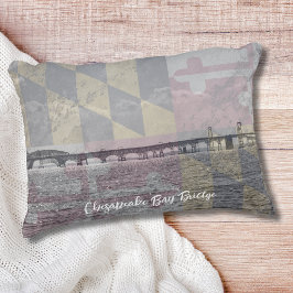 Maryland Chesapeake Bay Bridge Accent Dekorativ ku Prydnadskudde