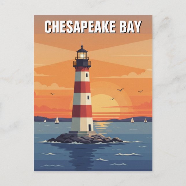 Maryland Chesapeake Bay Resor Vykort (Framsida)