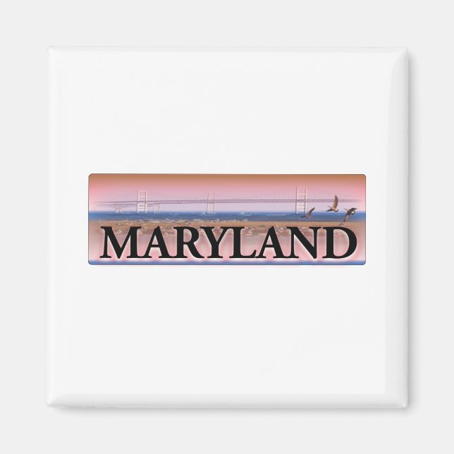 Maryland Chesapeake Bay Scene Magnet (Framsidan)