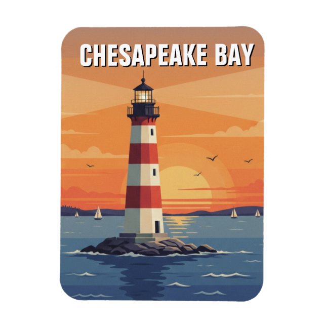 Maryland Chesapeake Bay Travel Magnet (Vertikal)