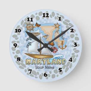 Maryland Clock Rund Klocka