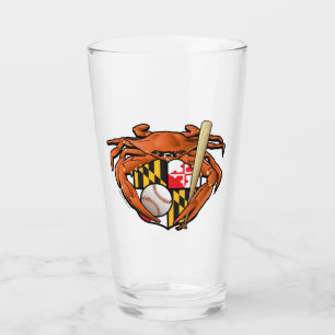 Maryland Crab Baseball Vapensköld Glaskopp