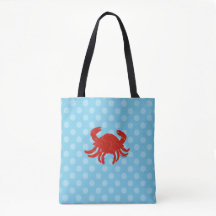 Maryland Crab Blue Polka Dots Hund Resväska 