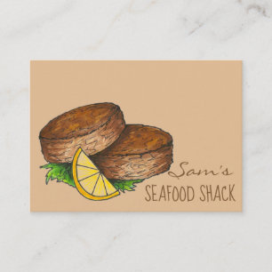 Maryland Crab Cakes Crabcakes Seafood Restauranger Visitkort