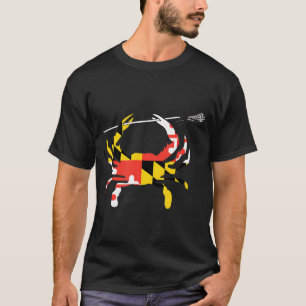 Maryland Crab Lacrosse Shirt Md Lax Maryland Lacro T