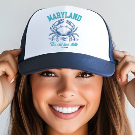 Maryland Crab Logo Hat – The Old Line State Keps