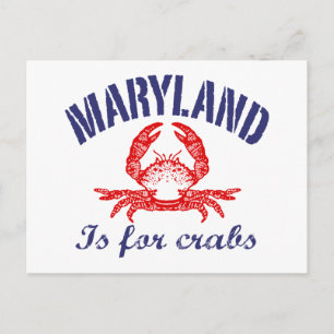 Maryland Crabs Card Vykort