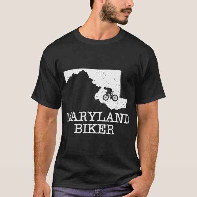 Maryland Cyklist T Shirt (Framsida)