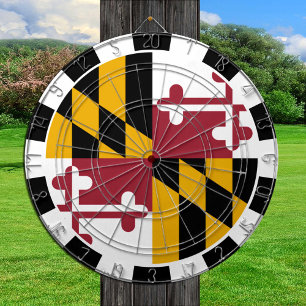 Maryland Dartboard USA & Maryland Flagga /match bo Darttavla