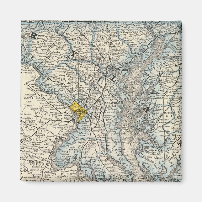 Maryland, DC och Delaware Magnet (Framsidan)