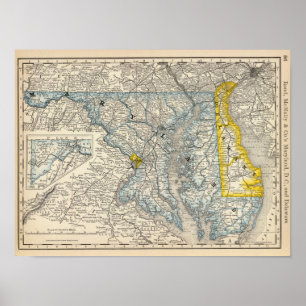 Maryland, DC och Delaware Poster