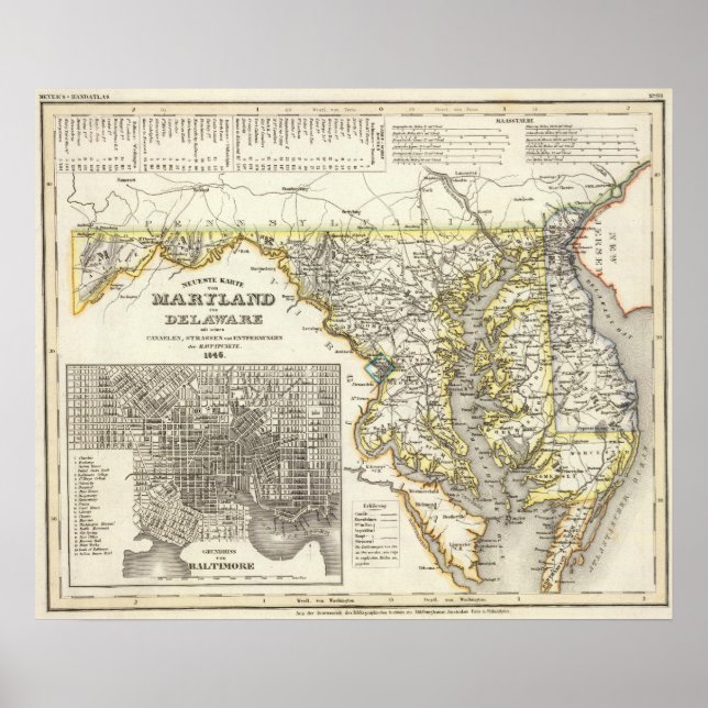 Maryland, Delaware Poster (Framsidan)